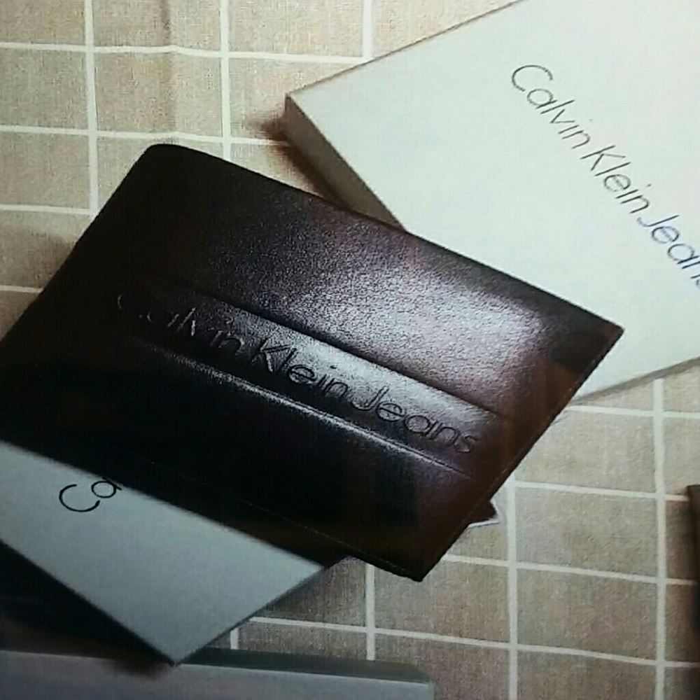 Calvin Klein jeans  wallet leather gift set